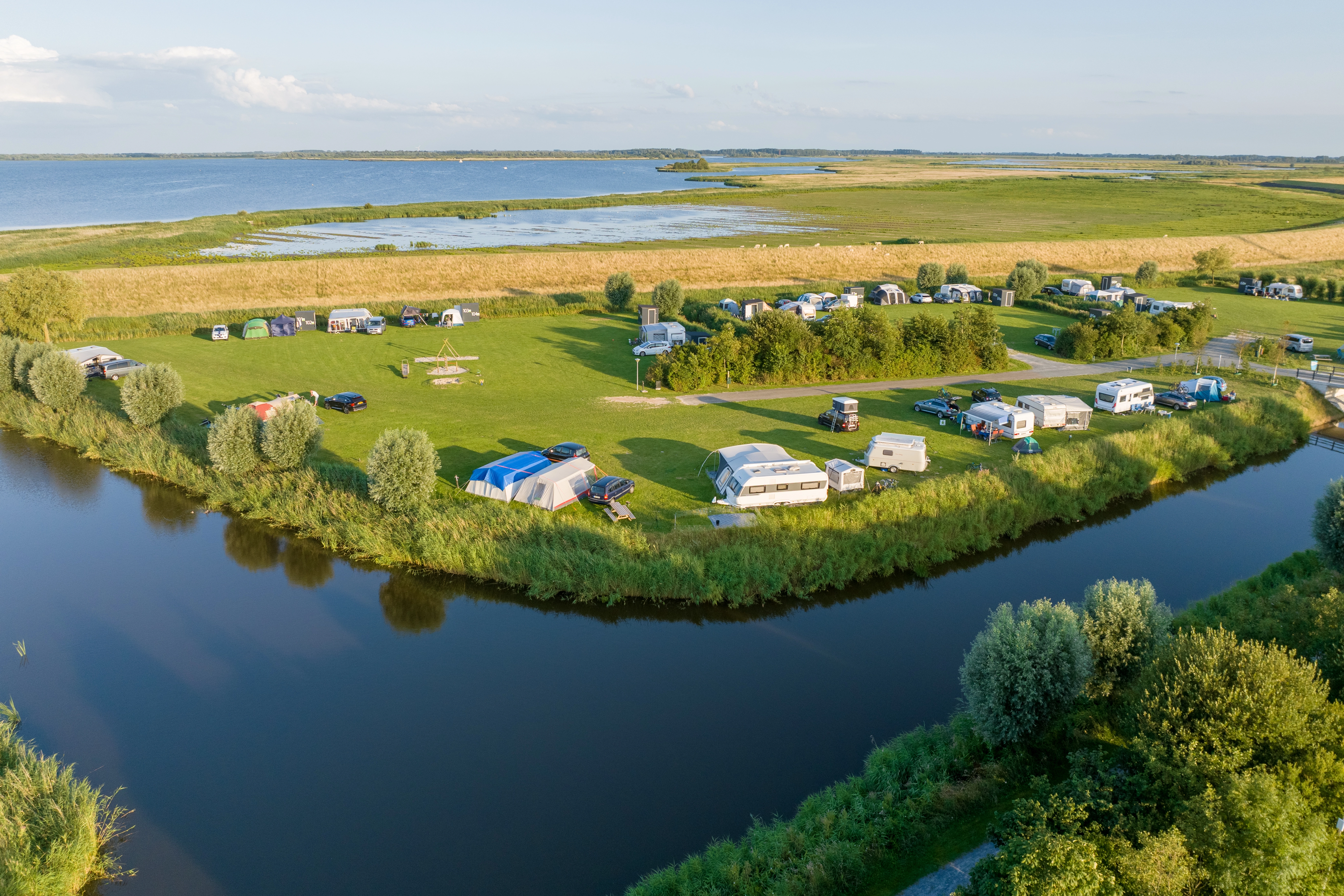 Comfort campingplaats.