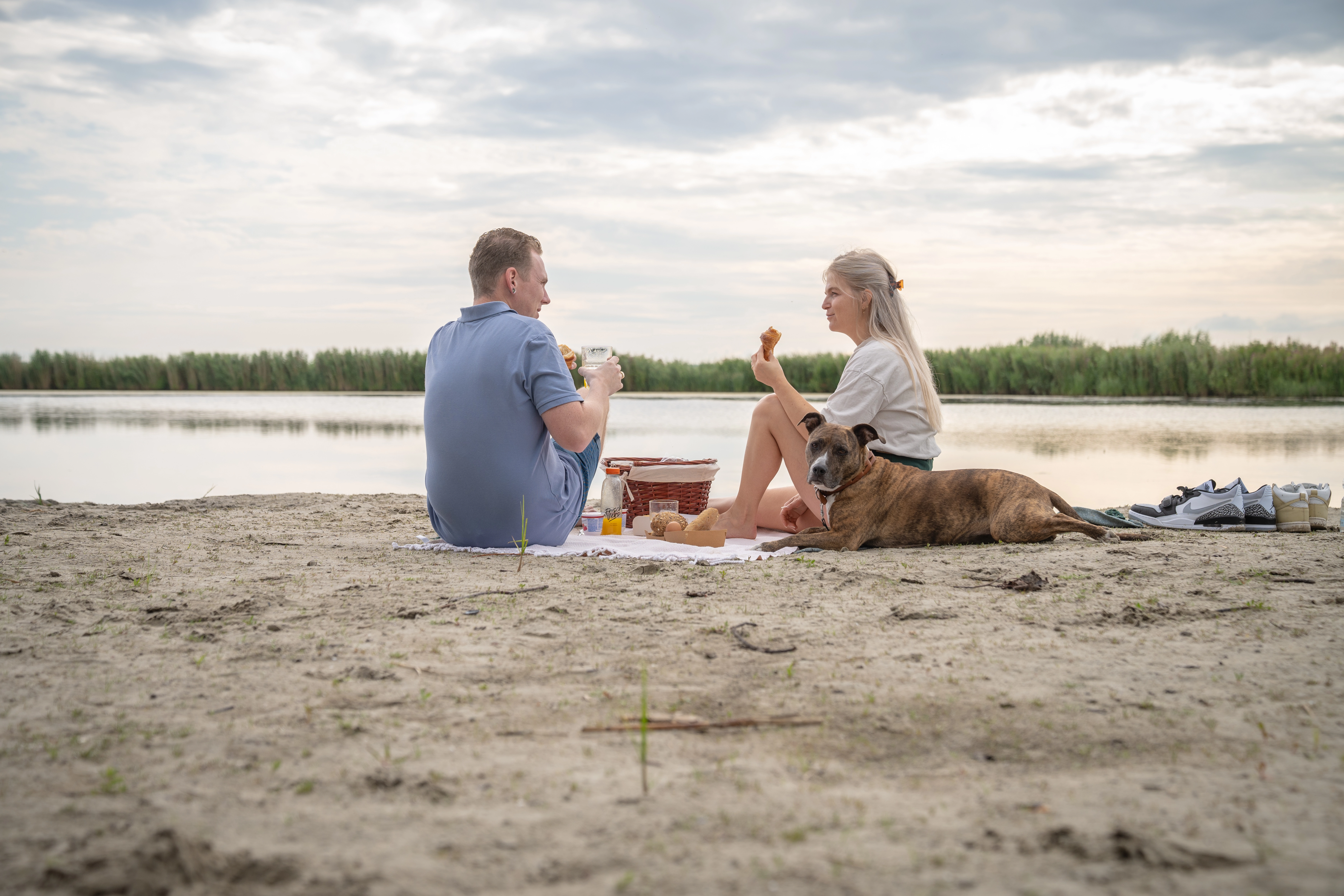 Campingplaats met privé sanitair.