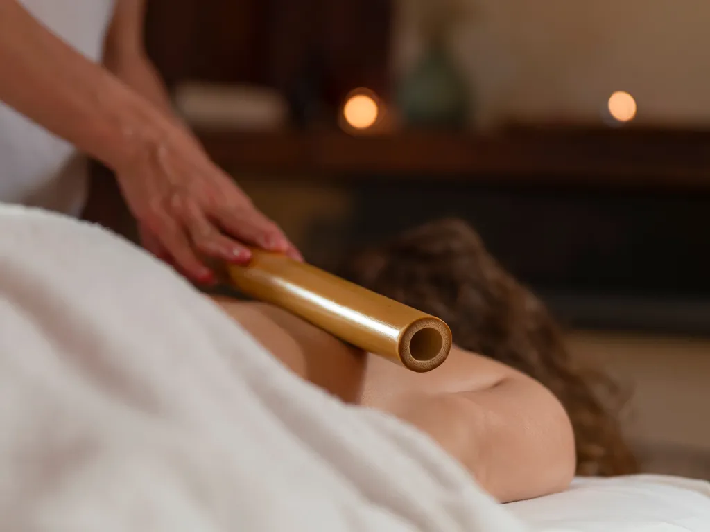 Massage with bamboo